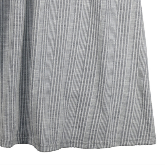 Caution to the Wind Women's Small Gray Ribbed Mock Neck Dress - Picture 12 of 12